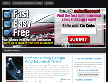 Tablet Screenshot of georgiaautodiscount.com